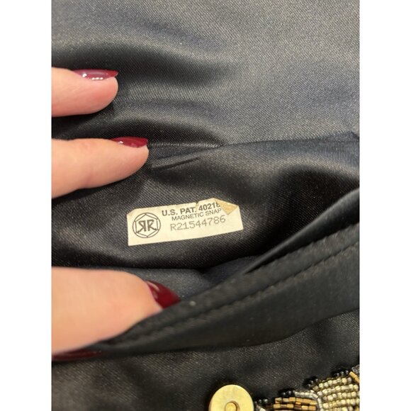 Vintage Carla Mitch Handmade Beaded Evening Bag Purse Art Deco Retro Stylish - Picture 9 of 10